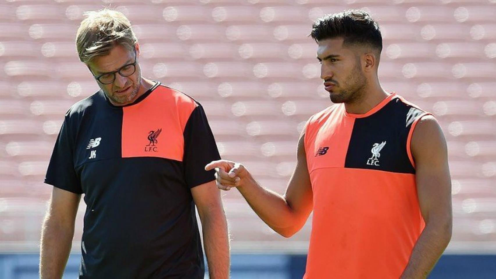 Klopp y Emre Can. Foto liverpoolfc.com