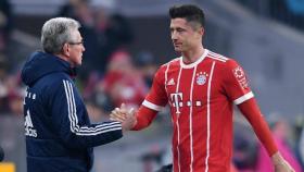 Heynckes y Lewandowski. Foto Twitter (@FCBayern)