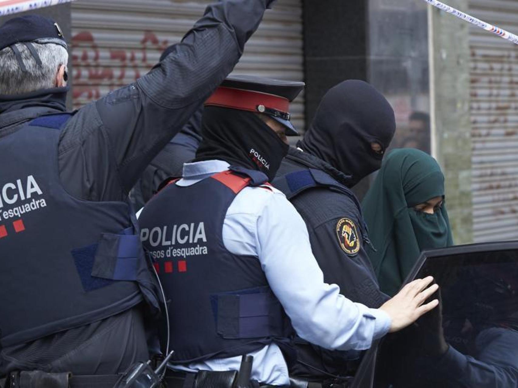 Detención de Youssra el Gaiat en Terrassa, abril de 2017.