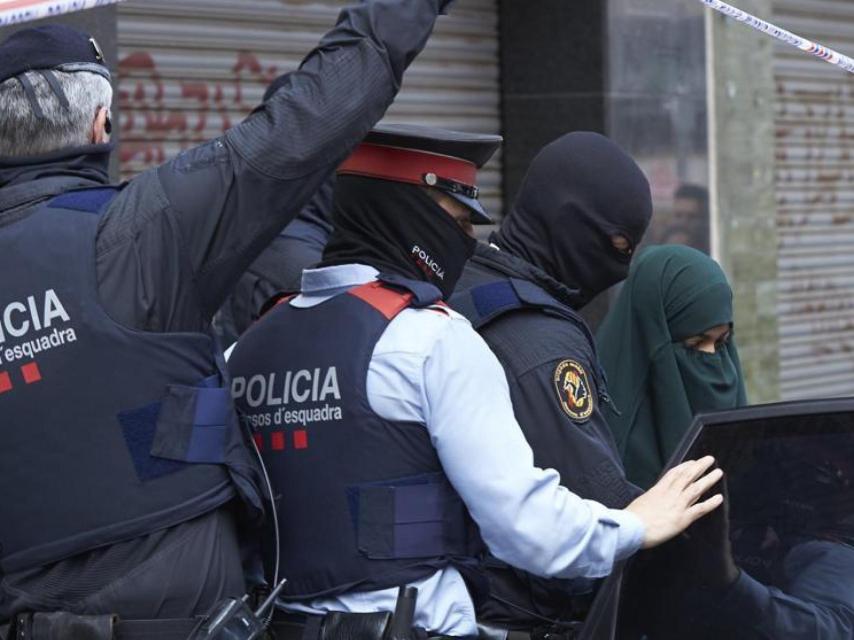 Detención de Youssra el Gaiat en Terrassa, abril de 2017.