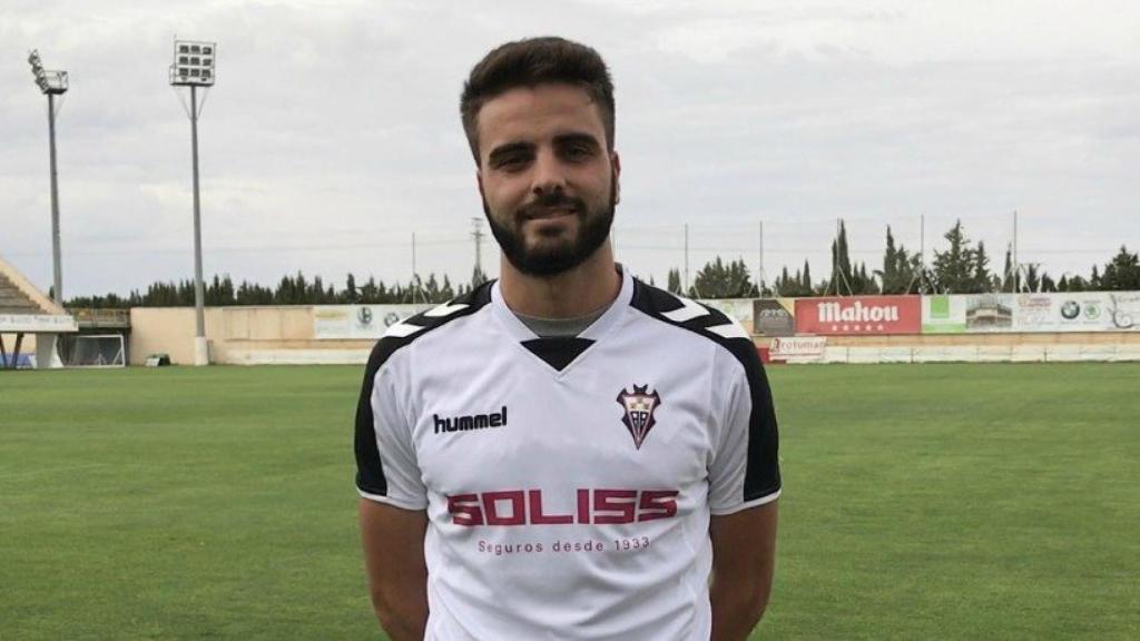 Pelayo Novo, durante su estancia en el Albacete.