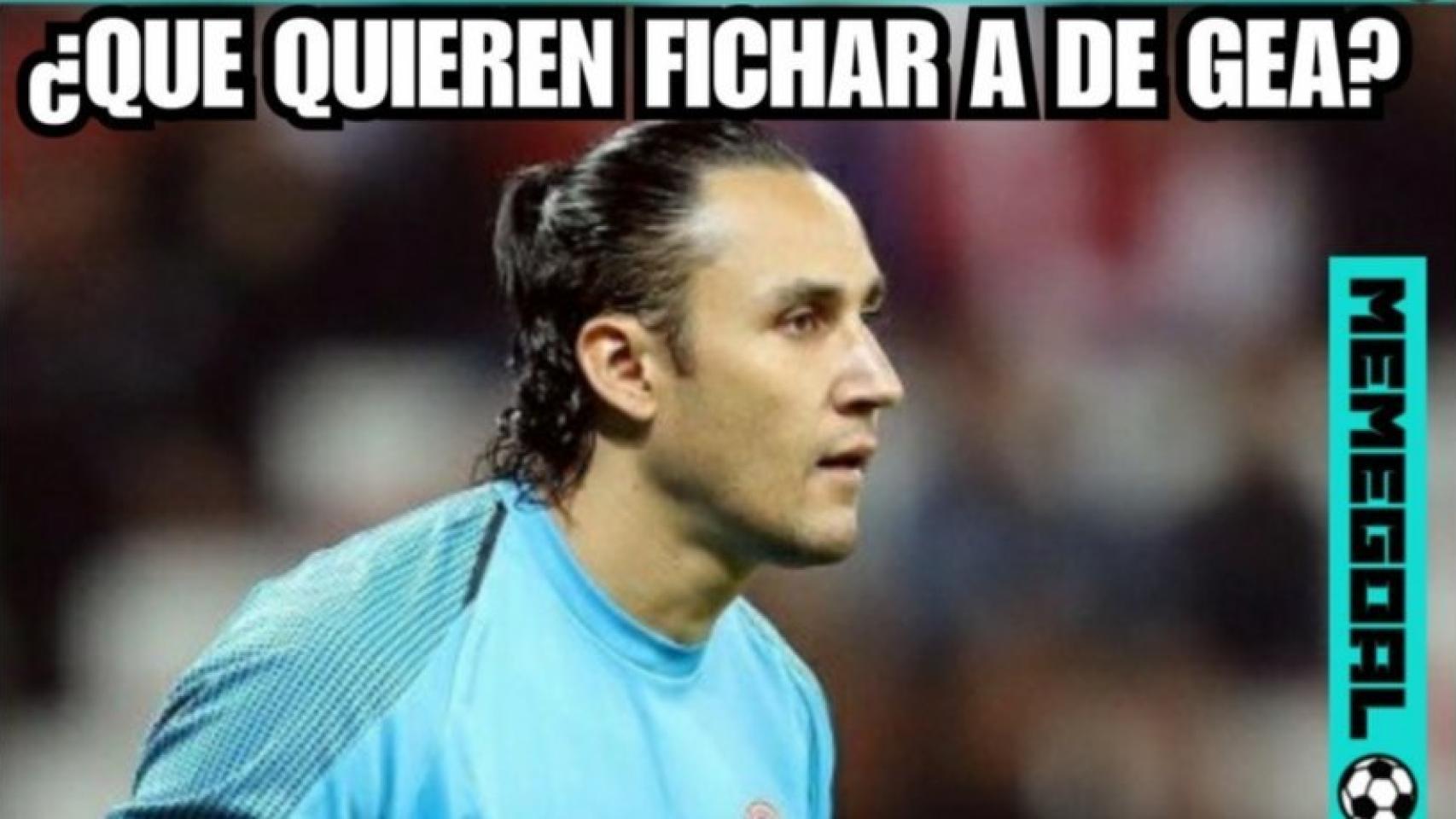 Meme sobre Keylor Navas. Foto: Twitter (@memegoal10)