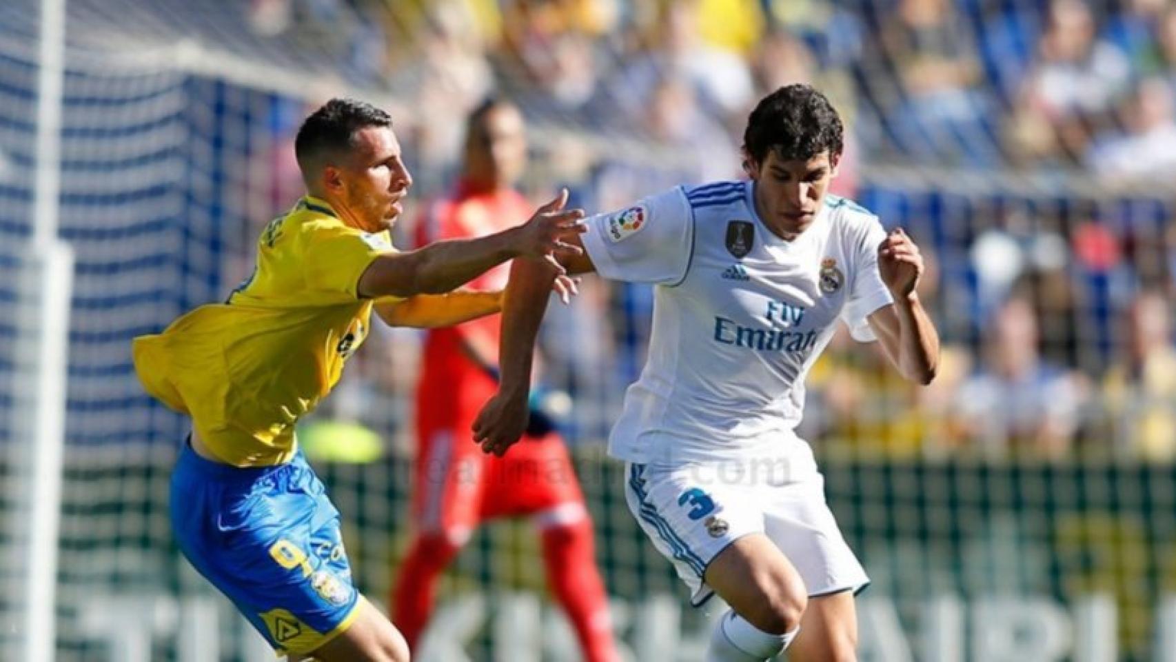 Vallejo, en el partido contra Las Palmas