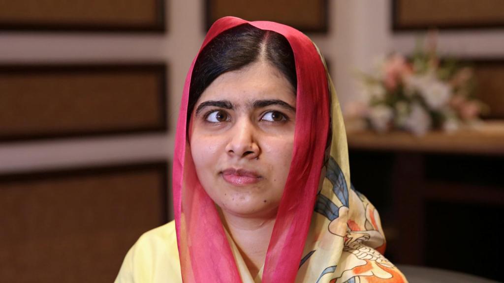 Malala, durante una entrevista en Pakistán.