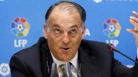 Tebas realizando unas declaraciones. Foto: Twitter (@elchiringuitotv).