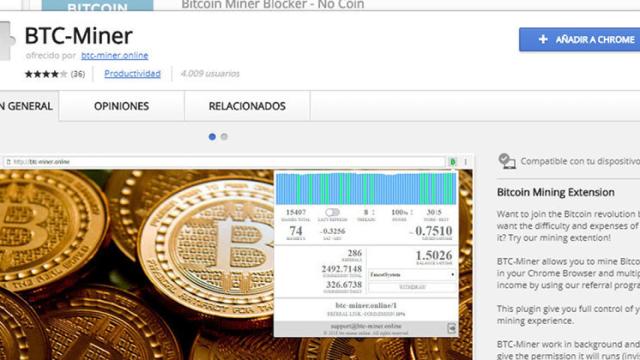 chrome web store bitcoin