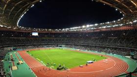 El estadio de Saint Denis, durante pruebas de atletismo.