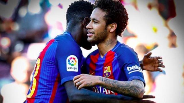 Umtiti con Neymar. Instagram (@samumtiti)