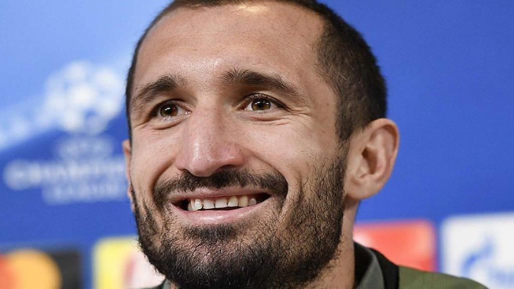 Chiellini, en rueda de prensa. Foto: juventus.com