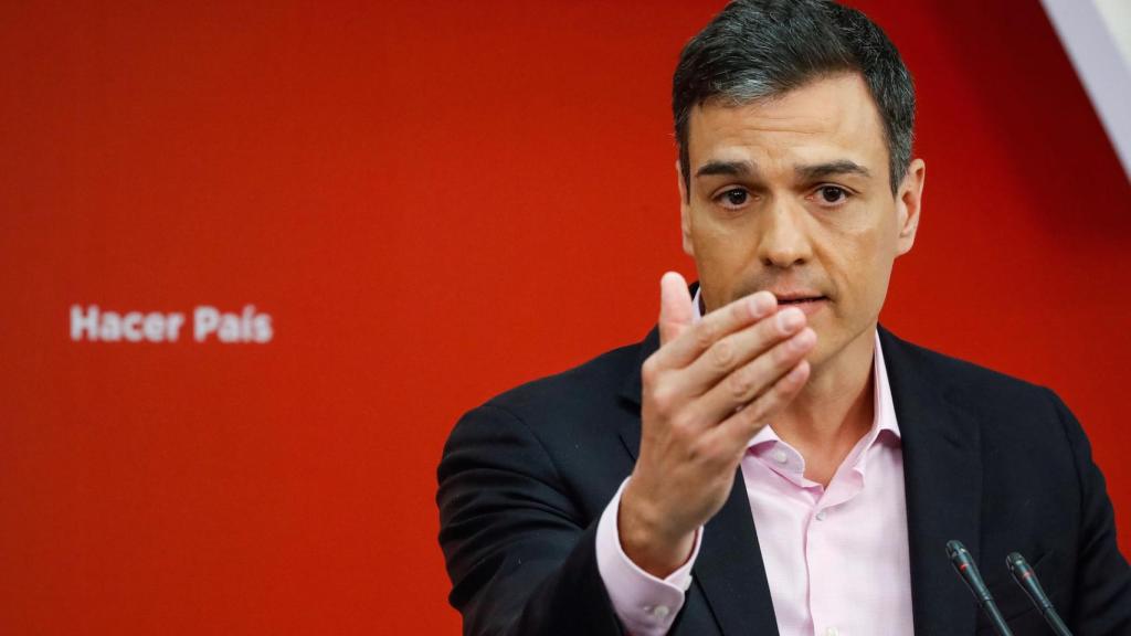 Pedro Sánchez, este lunes en Ferraz.