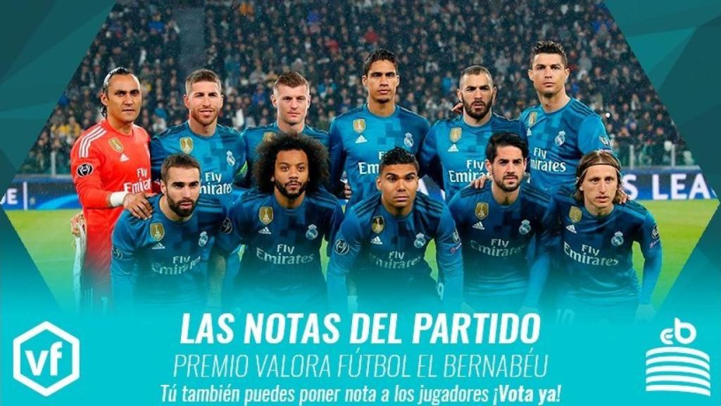 Las notas del Juventus - Real Madrid