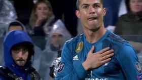 Cristiano Ronaldo celebra su segundo gol ante la Juventus