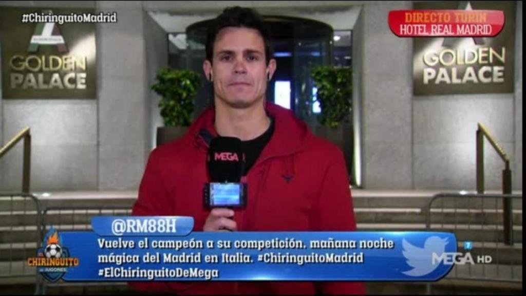 Edu Aguirre, en El Chiringuito. Foto: Twitter (@elchiringuitotv)