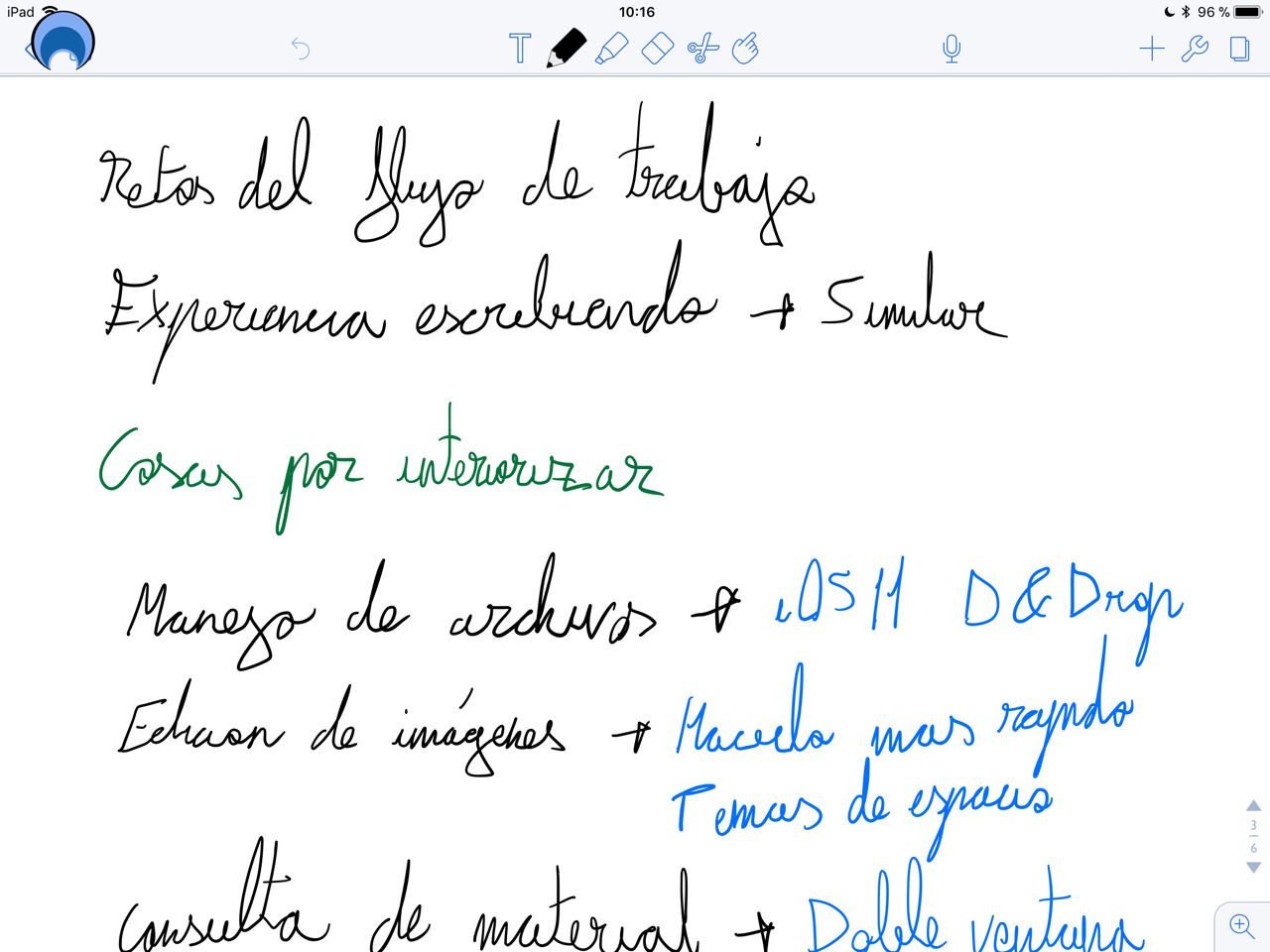 iPad Pro 10.5 6 meses notability