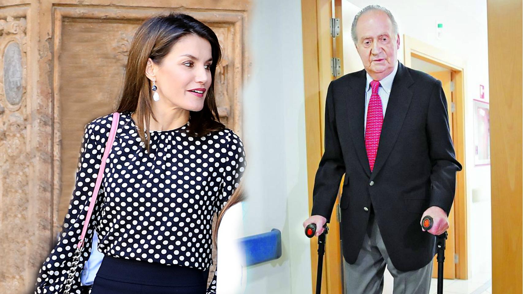 La reina Letizia y el rey Juan Carlos