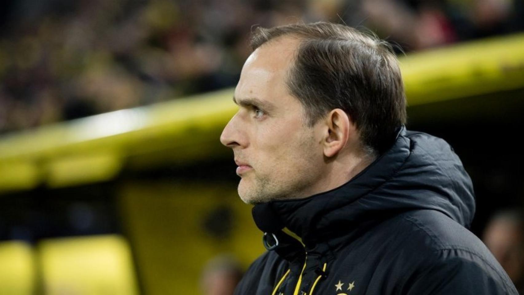 Tuchel durante un encuentro del Dortmund. Foto: Twitter (@BVB).