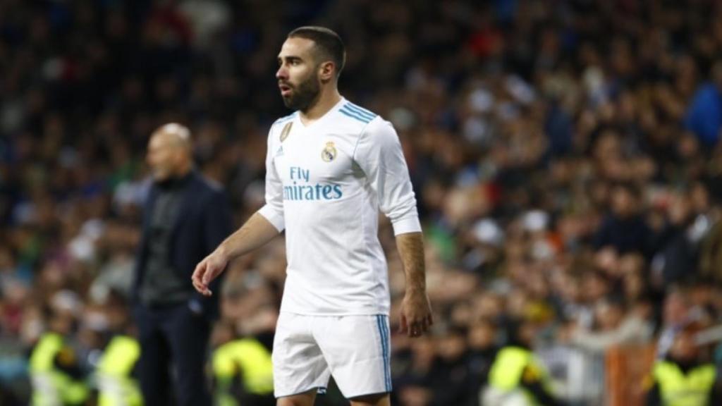 Carvajal, en el Santiago Bernabéu. Pedro Rodriguez/El Bernabéu