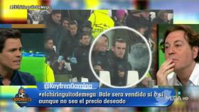 Edu Aguirre y Pipi Estrada hablan de Gareth Bale. Foto: Twitter (@elchiringuitotv)