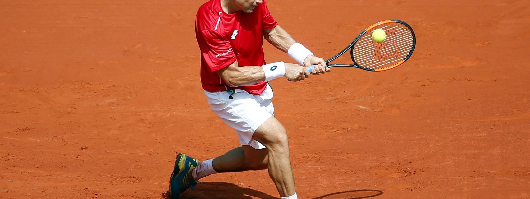 David Ferrer durante el encuentro ante Zverev.