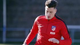 Giménez, con el Atleti. Foto atleticodemadrid.com