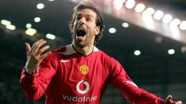 Van Nistelrooy, en el Manchester United. Foto: manutd.com