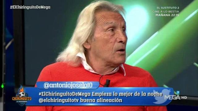 Gatti en El Chiringuito. Foto: Twitter (@elchiringuitotv)