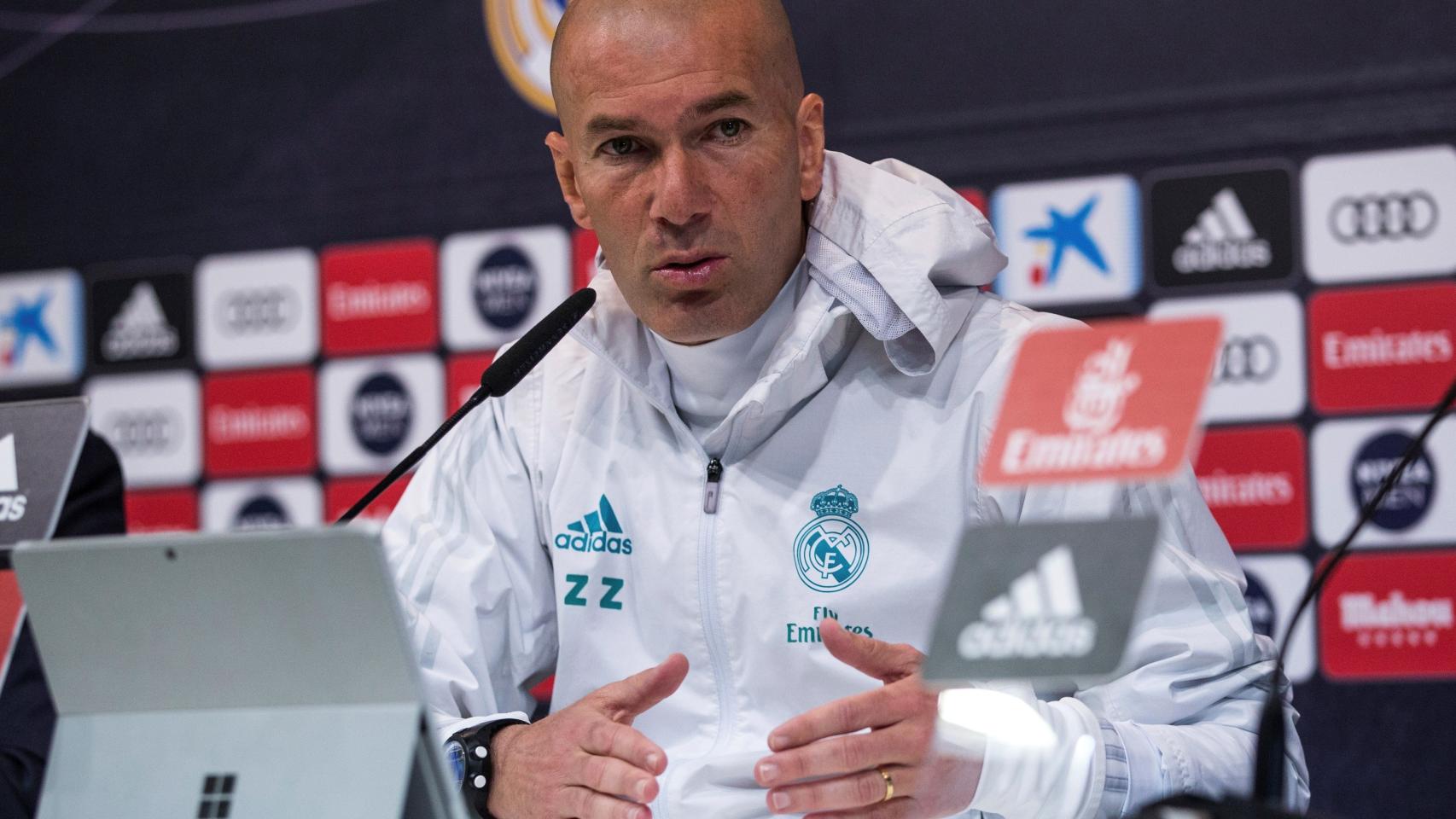 Zidane, en rueda de prensa.