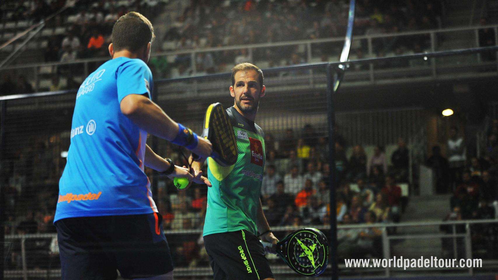 Paquito Navarro y Juan Martín Diaz  en los cuartos de Estrella Damm Alicante Open.