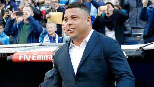 Ronaldo Nazario, aclamado en el Bernabéu