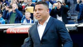 Ronaldo Nazario, aclamado en el Bernabéu