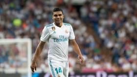 Casemiro durante el Madrid - Valencia.  Foto: Pedro Rodríguez / El Bernabéu