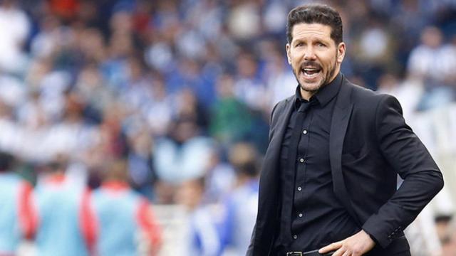 Simeone en un partido con el Atlético de Madrid. Foto: atleticodemadrid.com