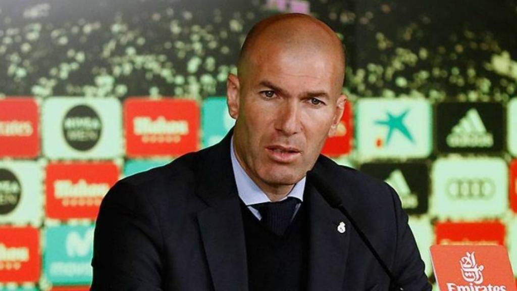 Zinedine Zidane en rueda de prensa