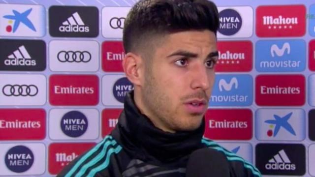 Asensio en zona mixta