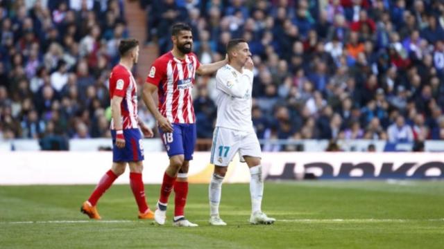 Costa junto a Lucas Vázquez. Foto: Pedro Rodríguez/El Bernabéu