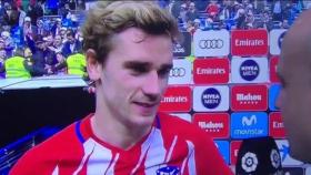 El desplante de Griezmann con un periodista de BeIN Sports. Foto: Twitter (@beINSPORTSes)