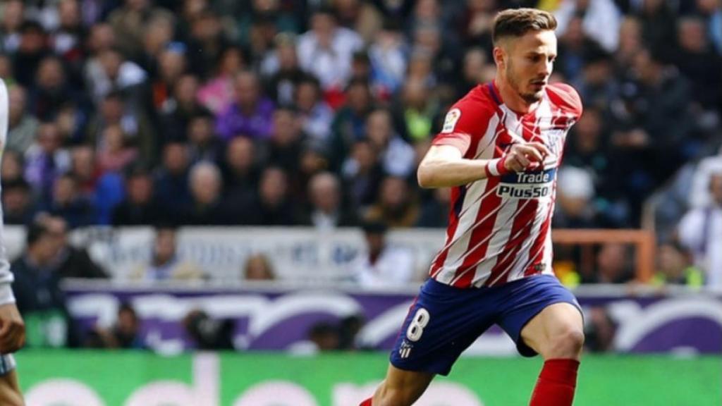 Saúl, en el Real Madrid-Atleti. Foto: atleticodemadrid.com