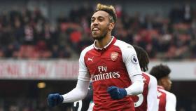 Aubameyang, en un partido del Arsenal. Foto: arsenal.com