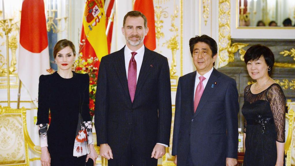 Los Reyes, Felipe y Letizia, en visita oficial a Japón en abril de 2017