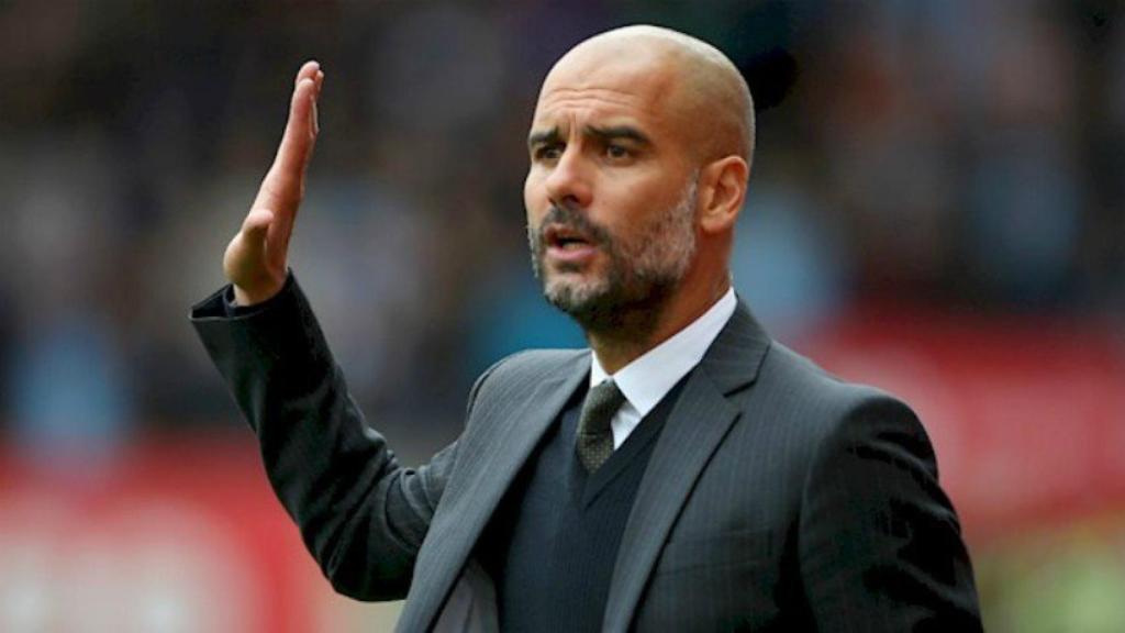 Guardiola, en un partido con el City   Foto: mancity.com