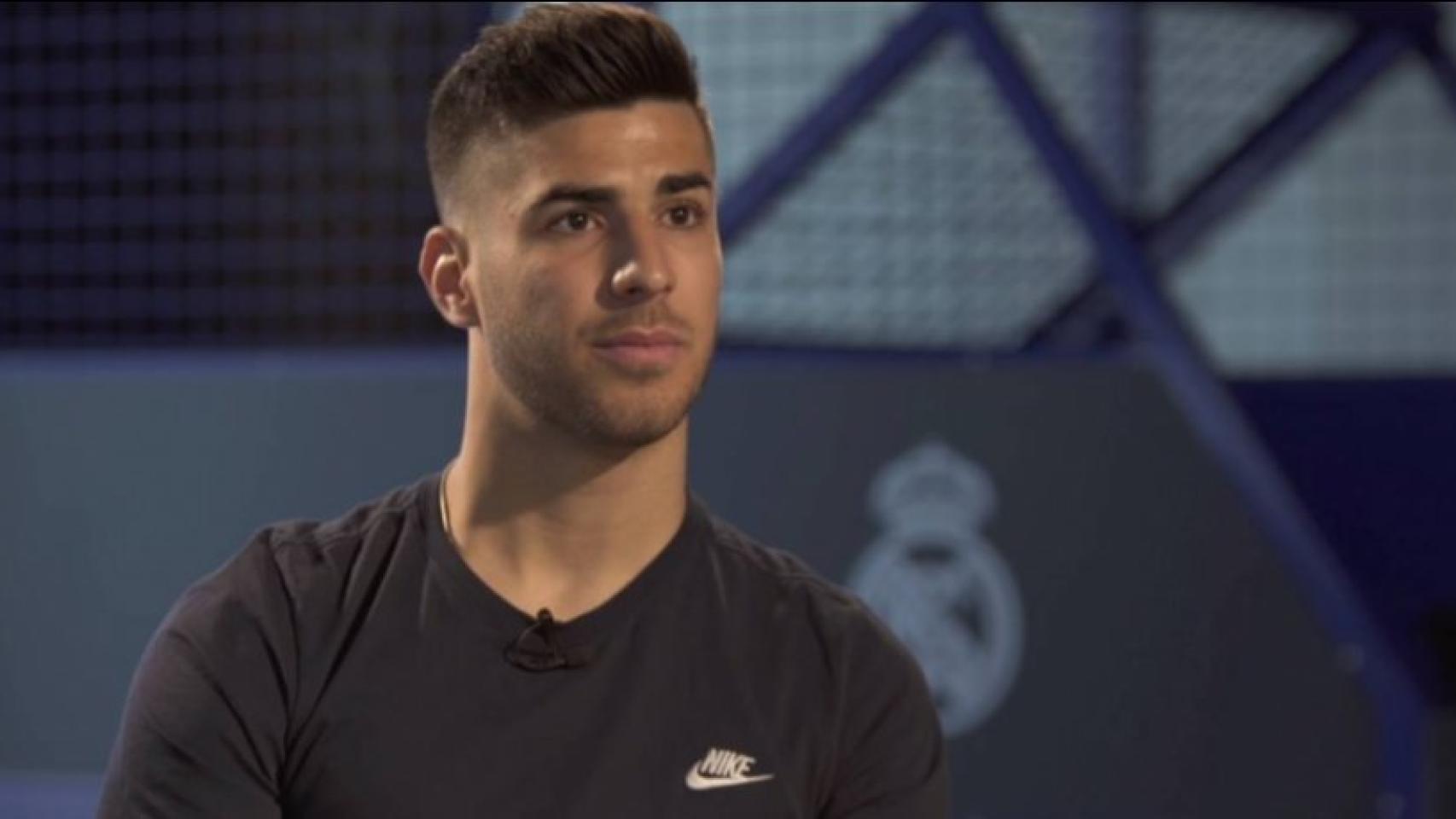 Marco Asensio durante su entrevista en Universo Valdano