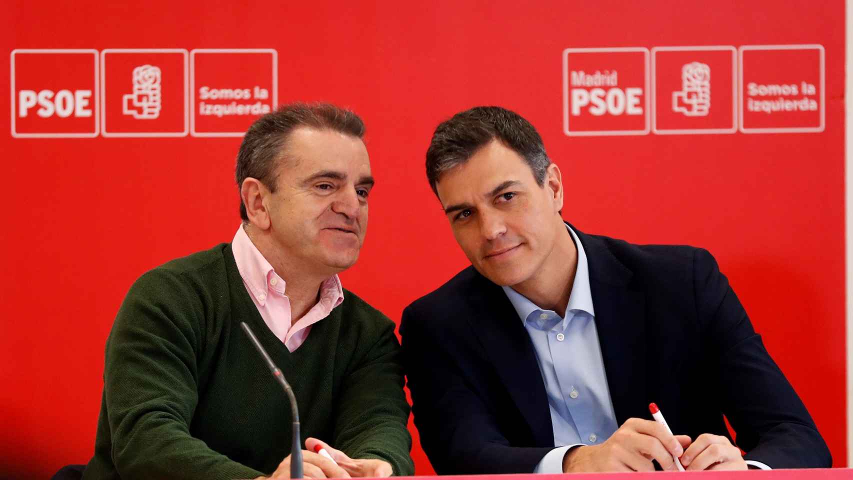 José Manuel Franco junto al presidente del Gobierno, Pedro Sánchez.