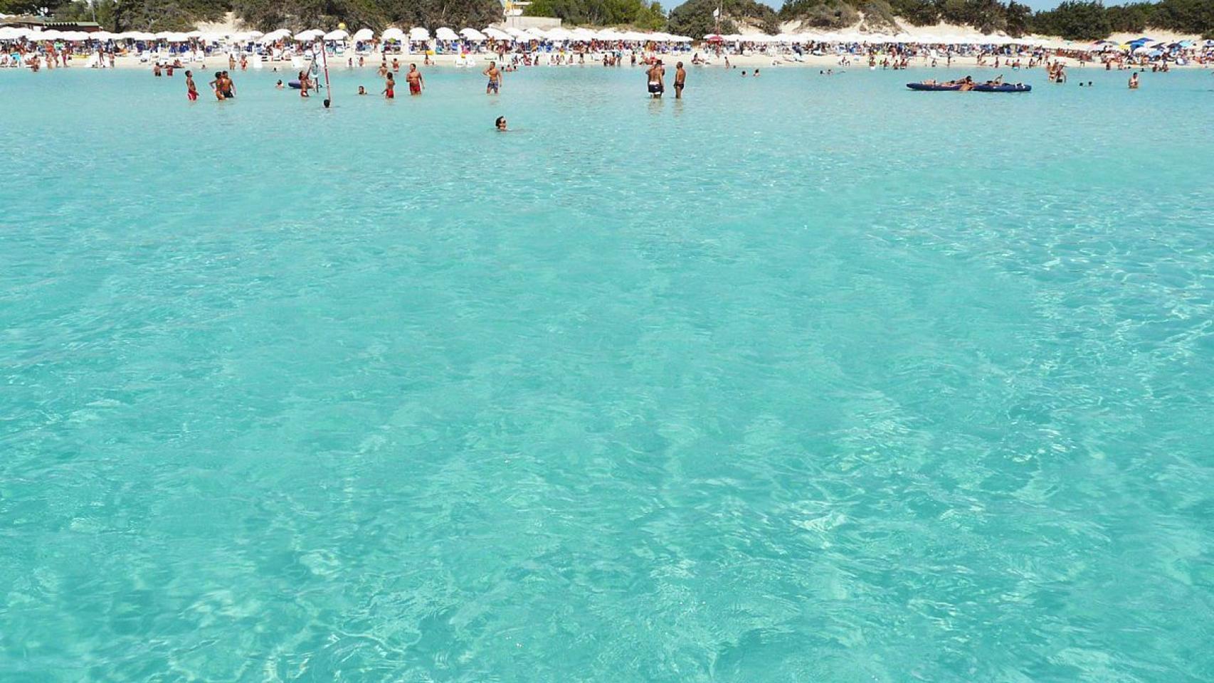 Una de las playas de Porto Cesareo, en la provincia italiana de Lecce.