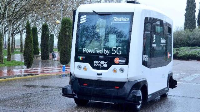 telefonica microbus autonomo españa 5g