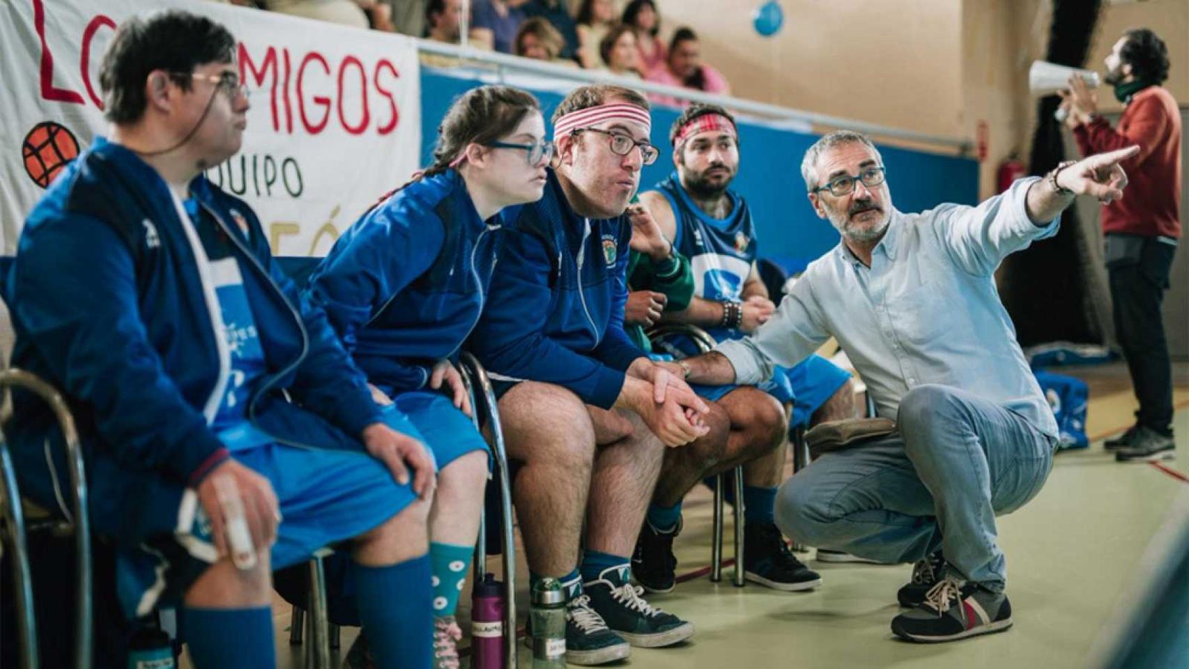 Javier Fesser en el rodaje de Campeones.