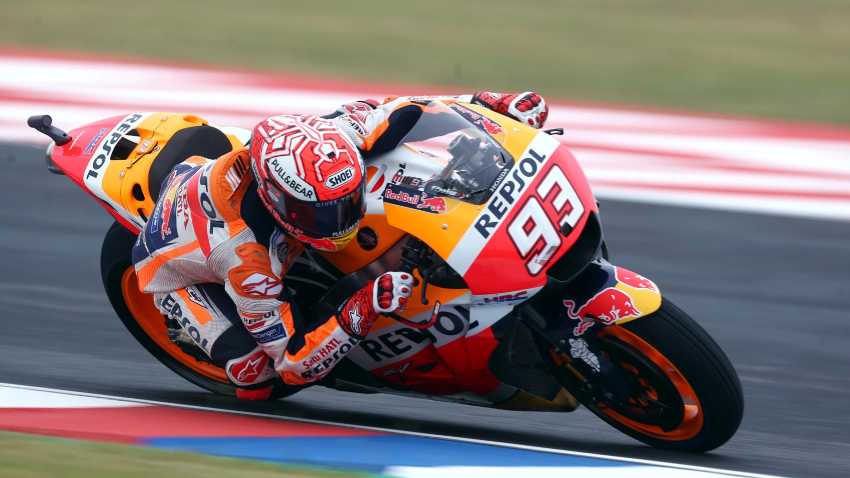 Marc Márquez durante el Gran Premio de Argentina.