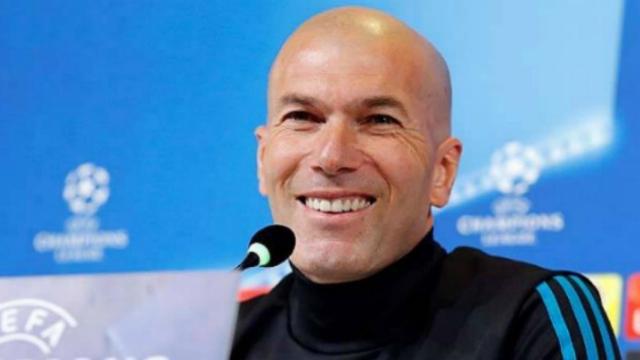 Zinedine Zidane, en rueda de prensa.