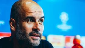 Guardiola, en rueda de prensa. Foto: mancity.com