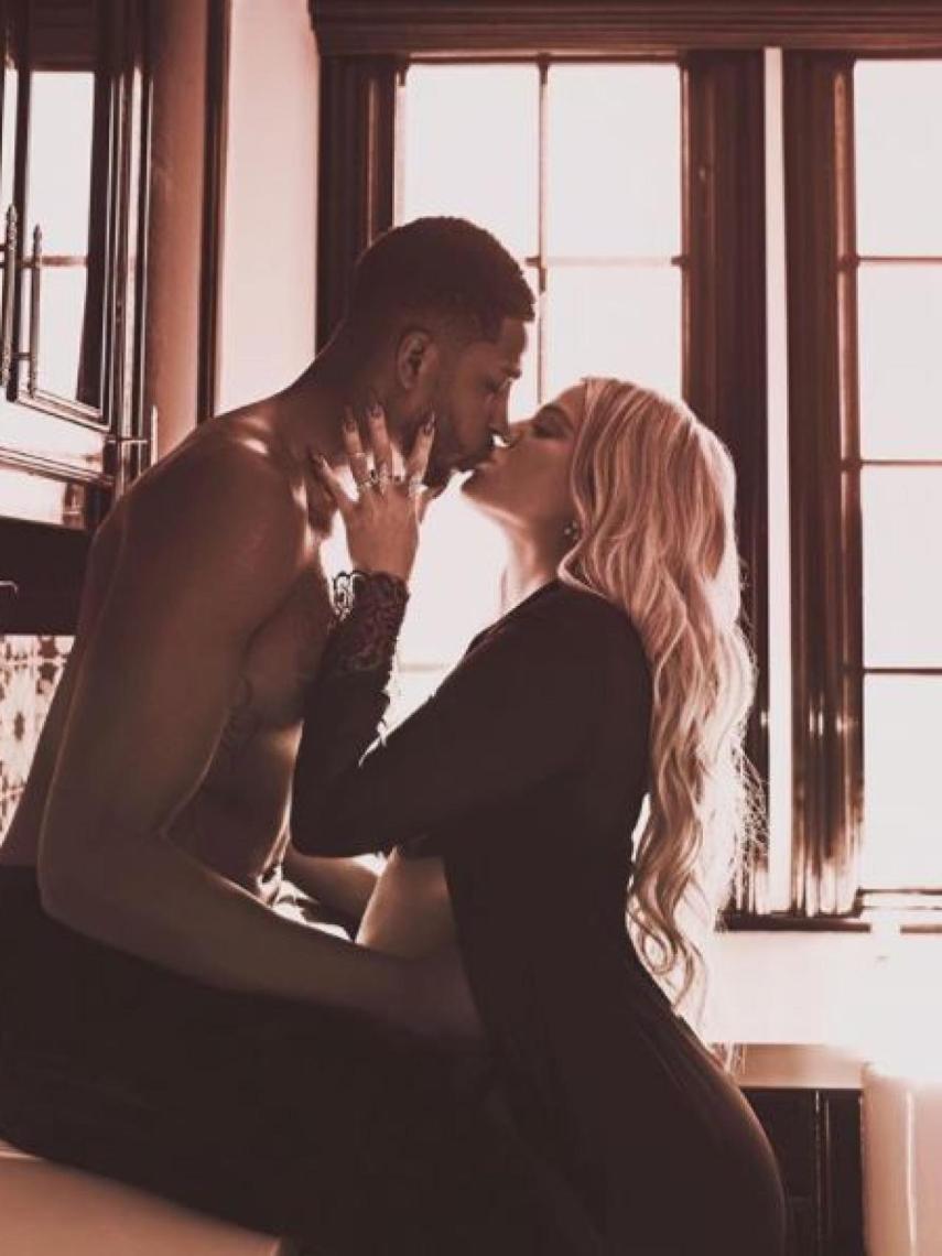 La romántica fotografía que publicó Khloé hace solo dos días.