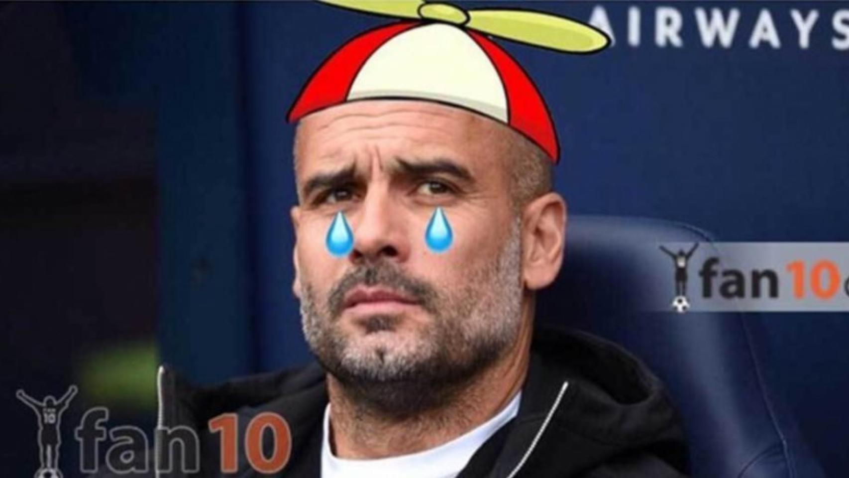 Los memes contra Guardiola tras su eliminación de la Champions